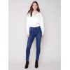 Jeans with Side Zipper - Indigo