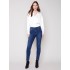 Jeans with Side Zipper - Indigo