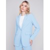 Blazer with Ruched Back - Sky