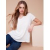 V-Neck Linen T-Shirt - Natural