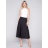 Long Satin Skirt - Black