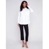 Loose Poplin Shirt - White