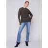 Plush Net Stitch Sweater - Spruce