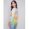 Printed Dolman Sweater - Multicolor