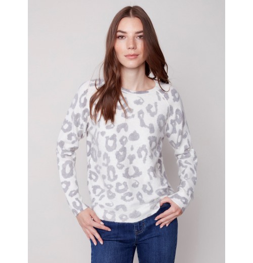 Reversible Animal Print Sweater - Animal