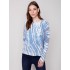 Reversible Printed Sweater - Denim