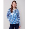 Reversible Printed Sweater - Denim