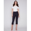 Stretch Pull-On Capri Pants - Navy