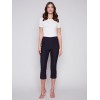 Stretch Pull-On Capri Pants - Navy