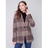 Tailored Plaid Blazer - Truffle